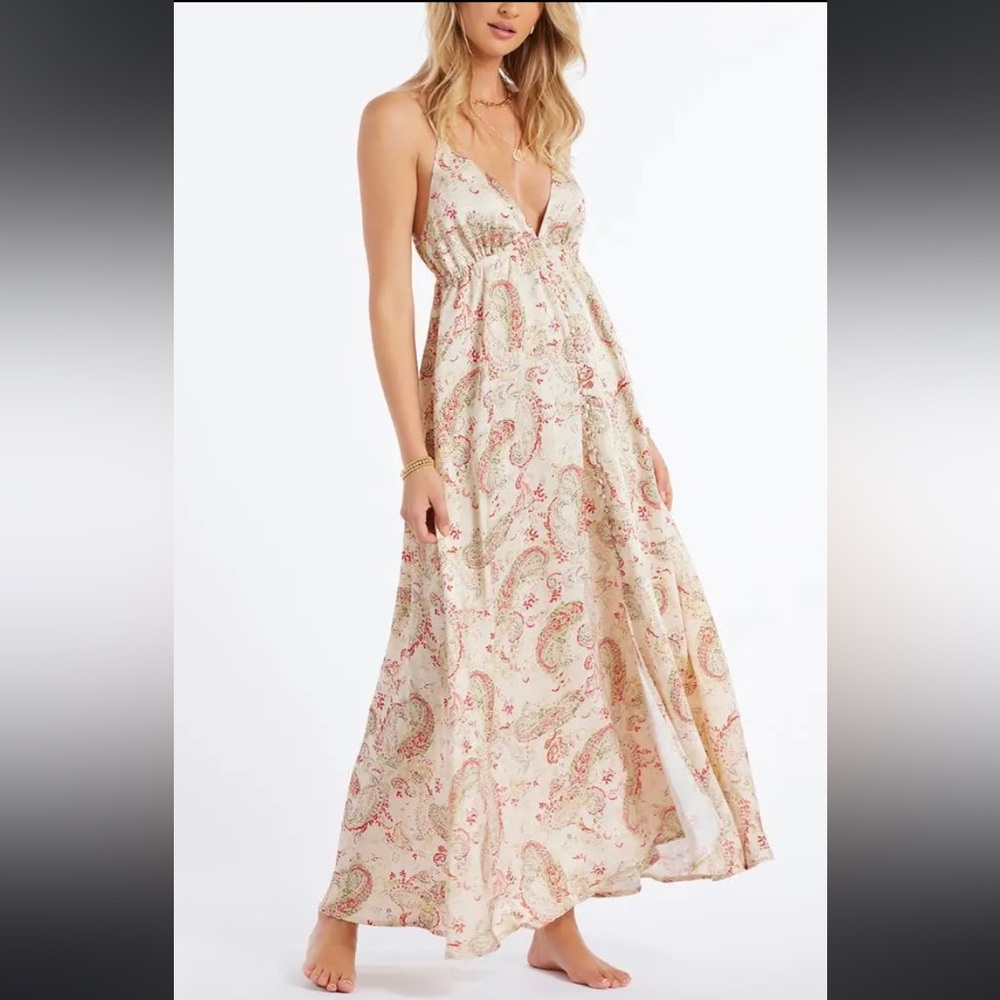 Anthropologie x bishop + young Sabrina Cream Paisley Maxi Dress ($145 USD)